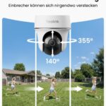 Reolink Argus PT Solar-Akku-Überwachungskamera mit Solarpanel