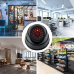 BUYGOO Kamera-Attrappe 2 Stück mit blinkender LED