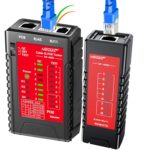 Der NOYAFA NF-468S prüft Netzwerk- und Telefonkabel. Für den Test wird der Stecker am Haupt- und Remote-Gerät angeschlossen.