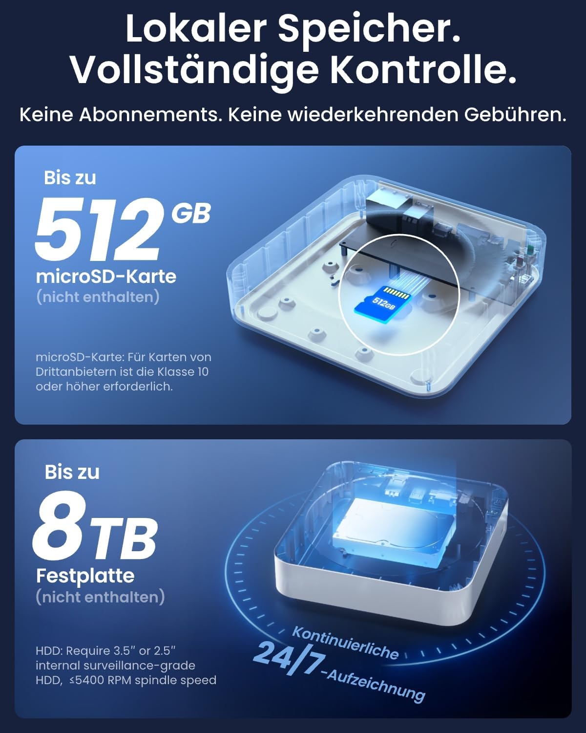 Reolink RLN4E Bild 1 Reolink RLN4E 4-Kanal-PoE-NVR Vorderansicht