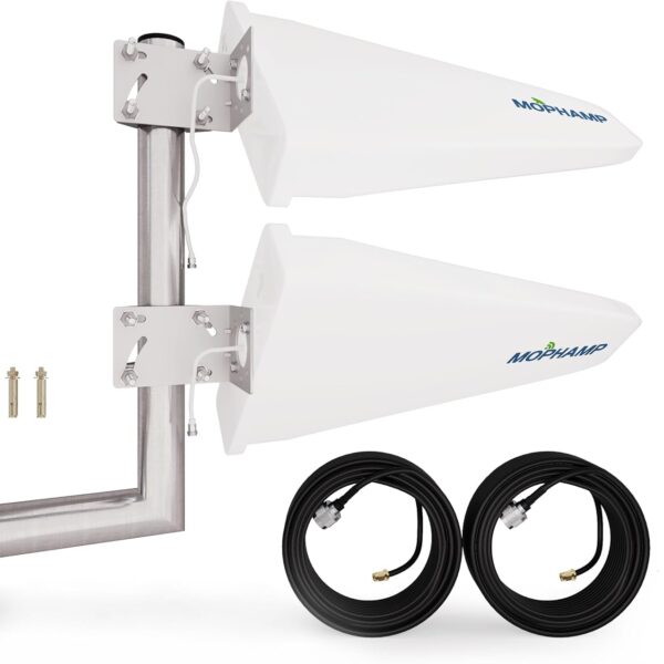 MOPHAMP 4G/5G Outdoor-Antenne MIMO 2x2 mit 15 dBi