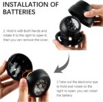 BUYGOO Kamera-Attrappe 2 Stück mit blinkender LED