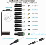 Tonton 12V 1A Netzteil mit DC-Steckern