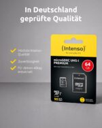 Intenso Premium microSDXC 64 GB mit SD-Adapter