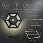 yowin Solar-Strahler mit Bewegungsmelder und Fernbedienung
