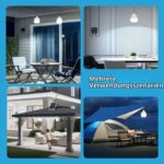 Aigostar Solarlampe mit Bewegungsmelder und Fernbedienung