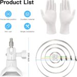 HOLACA Masthalterung für Eufy- und Arlo-Kameras, Metall, Weiss, 1 Stück