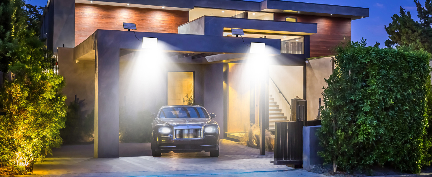 LOTMOS Solar-Aussenleuchte mit 342 LEDs und Bewegungsmelder – Detail 7