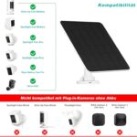 YCTechCam 5 W Solarpanel für Ring Kamera, 1 Stück, 2er- oder