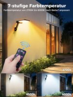 COLBOR SL48 Solarlampe mit Bewegungsmelder und Fernbedienung