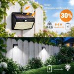 Peasur Solarlampe mit Bewegungsmelder Kaltweiss