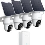 Reolink 4K Überwachungsset Home Hub mit 4 Argus PT Ultra Solarkameras