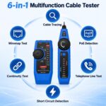 Der NOYAFA NF-810 testet LAN-Kabel mit Wiremap-Funktion und sucht Leitungen über Ton und Signalanzeige. Die Anzeige zeigt die Drahtreihenfolge.