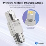 HB-DIGITAL 4x CAT 7 RJ45 Stecker