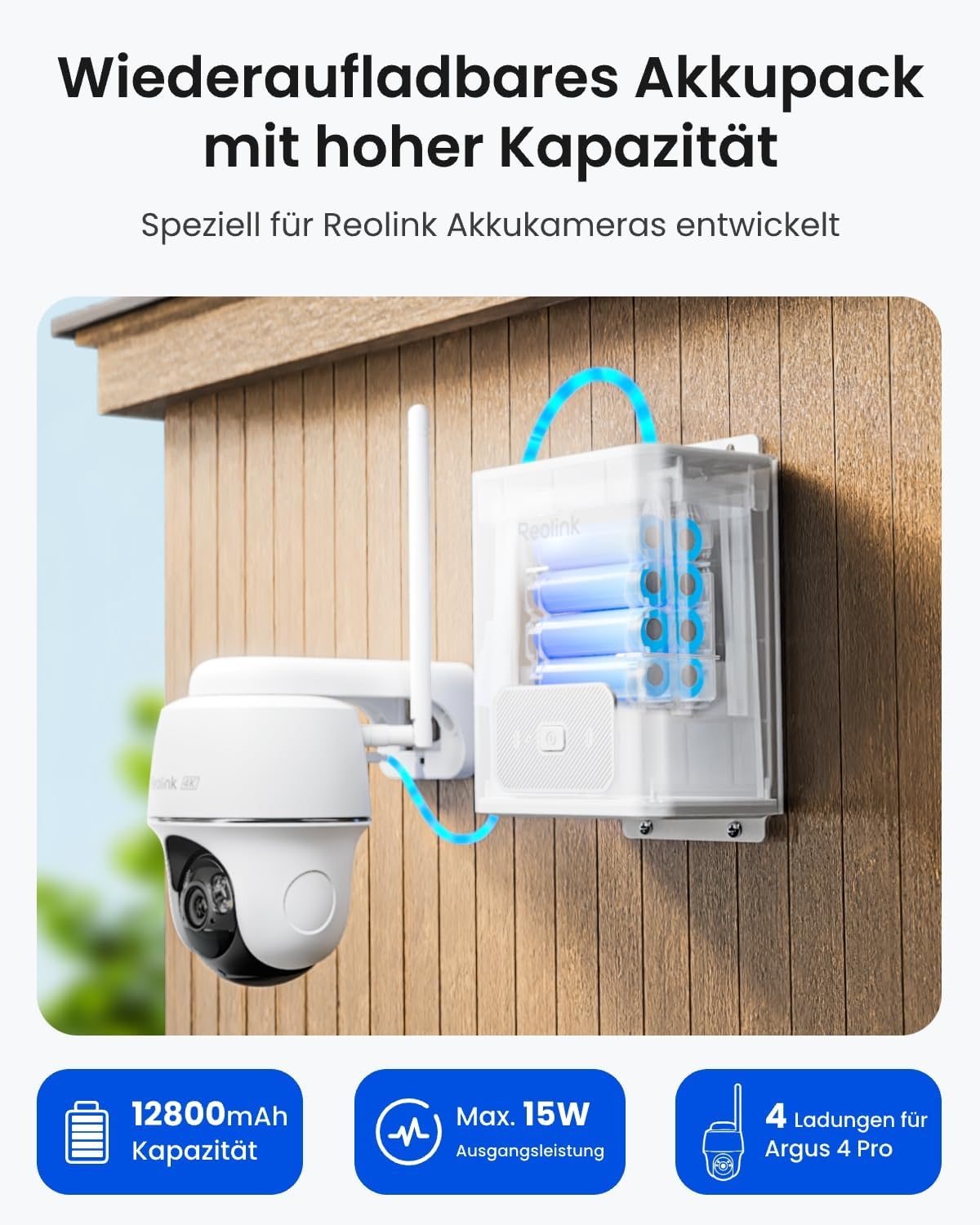 Reolink RLA-BP1 Bild 1 Reolink RLA-BP1 Akkupack mit Solarladung