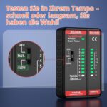 YOJOCK LAN-Tester RJ45 RJ11 Schwarz