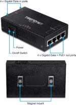 TRENDnet TPE-147GI Gigabit PoE+ Injektor 4-Port