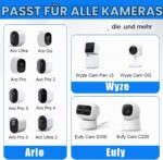 CJMUQEHH Kamerahalterung mit 1/4-Zoll-Gewinde, verstellbar, Schwarz