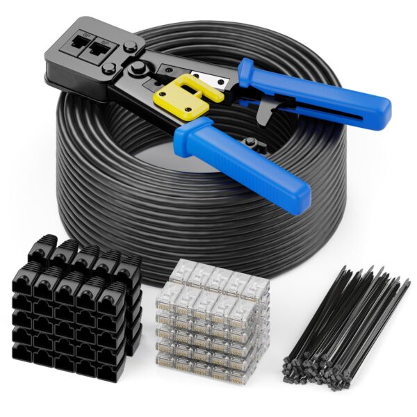 deleyCON 100 m CAT6 Verlegekabel-Set