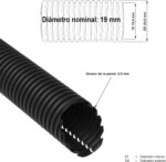 AUPROTEC geschlitztes Wellrohr 2 m schwarz