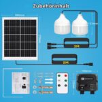 Aigostar Solarlampe mit Bewegungsmelder und Fernbedienung