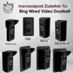 Mars Outpost Winkelhalterung für die Videotürklingel Kabel