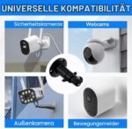 CJMUQEHH Kamerahalterung mit 1/4-Zoll-Gewinde, verstellbar, Schwarz