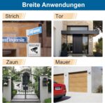 Hoiloie Warnschild Videoüberwachung aus Aluminium, 15 x 15 cm