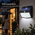 Peasur Solarlampe mit Bewegungsmelder Kaltweiss