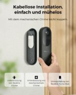 Reolink Akku-Türklingel mit Kamera, 2K, 1:1-Ansicht