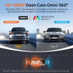 70mai 4K Omni X800 Dashcam mit Heckkamera RC14