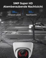 Reolink RLK8-520D4-5MP Überwachungsset mit 4 Dome-Kameras und 2-TB-NVR
