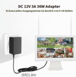 Tonton 12V 3A Universal-Netzteil mit DC-Steckern