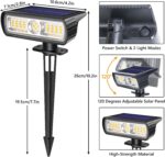 Moxled 4er-Set Solar-Aussenlampen Warmweiss