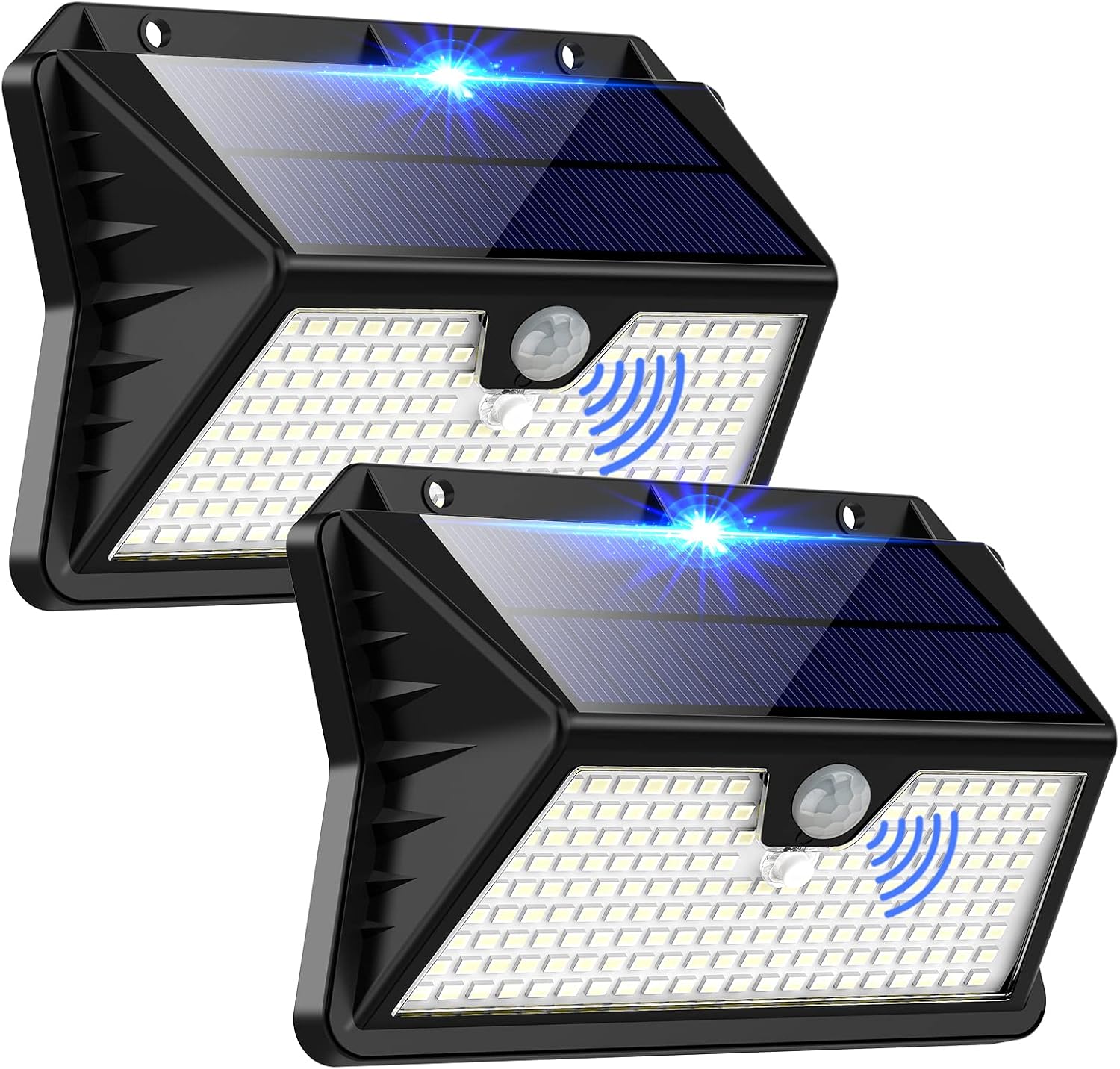 OUILA Solarlampe 185 LED mit Bewegungsmelder
