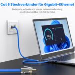 MOGOOD RJ45-Durchgangsstecker Cat6 ungeschirmt