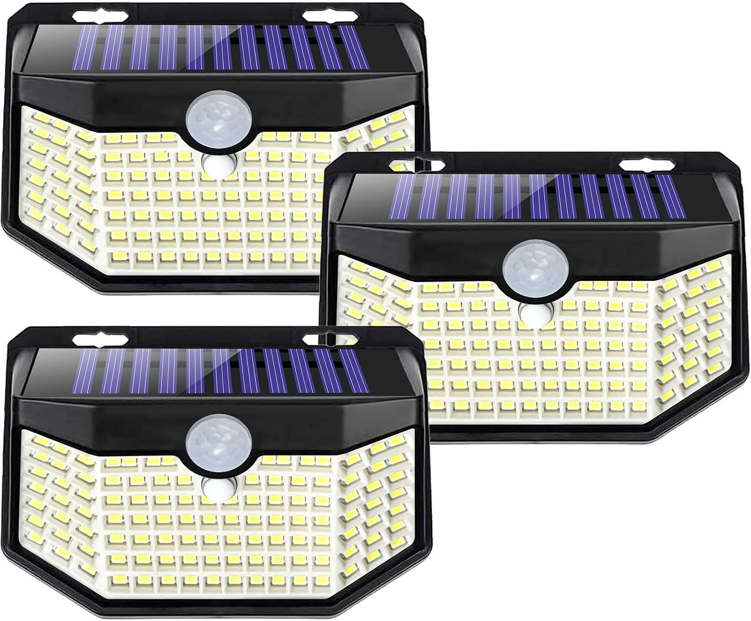 Aootek Solarlampen Aussen mit Bewegungsmelder, Kaltweiss