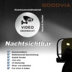 Goodvia Schild Videoüberwachung rund 10 cm