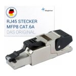 Telegärtner MFP8 RJ45-Stecker Cat6A geschirmt T568A