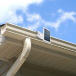 HOLACA Dachrinnenhalterung für Ring Solarpanel, Aluminium, verstellbar, Weiss