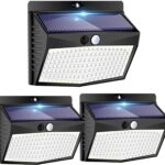 Peasur Solarlampe mit Bewegungsmelder Kaltweiss
