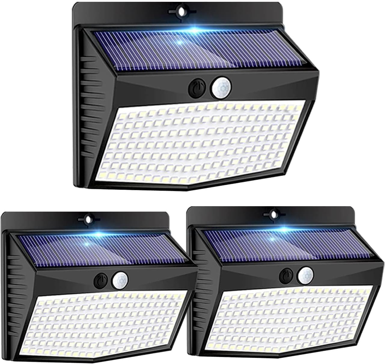 Peasur Solarlampe mit Bewegungsmelder Kaltweiss