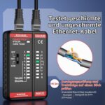 YOJOCK LAN-Tester RJ45 RJ11 Schwarz
