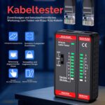 YOJOCK LAN-Tester RJ45 RJ11 Schwarz