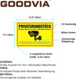 Goodvia Warnschild Videoüberwachung 30x20 cm aus Aluminium