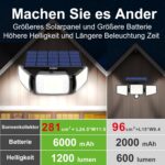 INTELAMP Solarleuchte mit Bewegungsmelder, 2 Stück