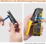 Proster RJ45 Crimpzange Set Gelb