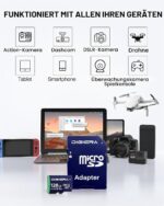 DIGIERA CT100 microSDXC mit Adapter