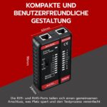 Mcbazel RJ45 RJ11 Netzwerktester Kabeltester