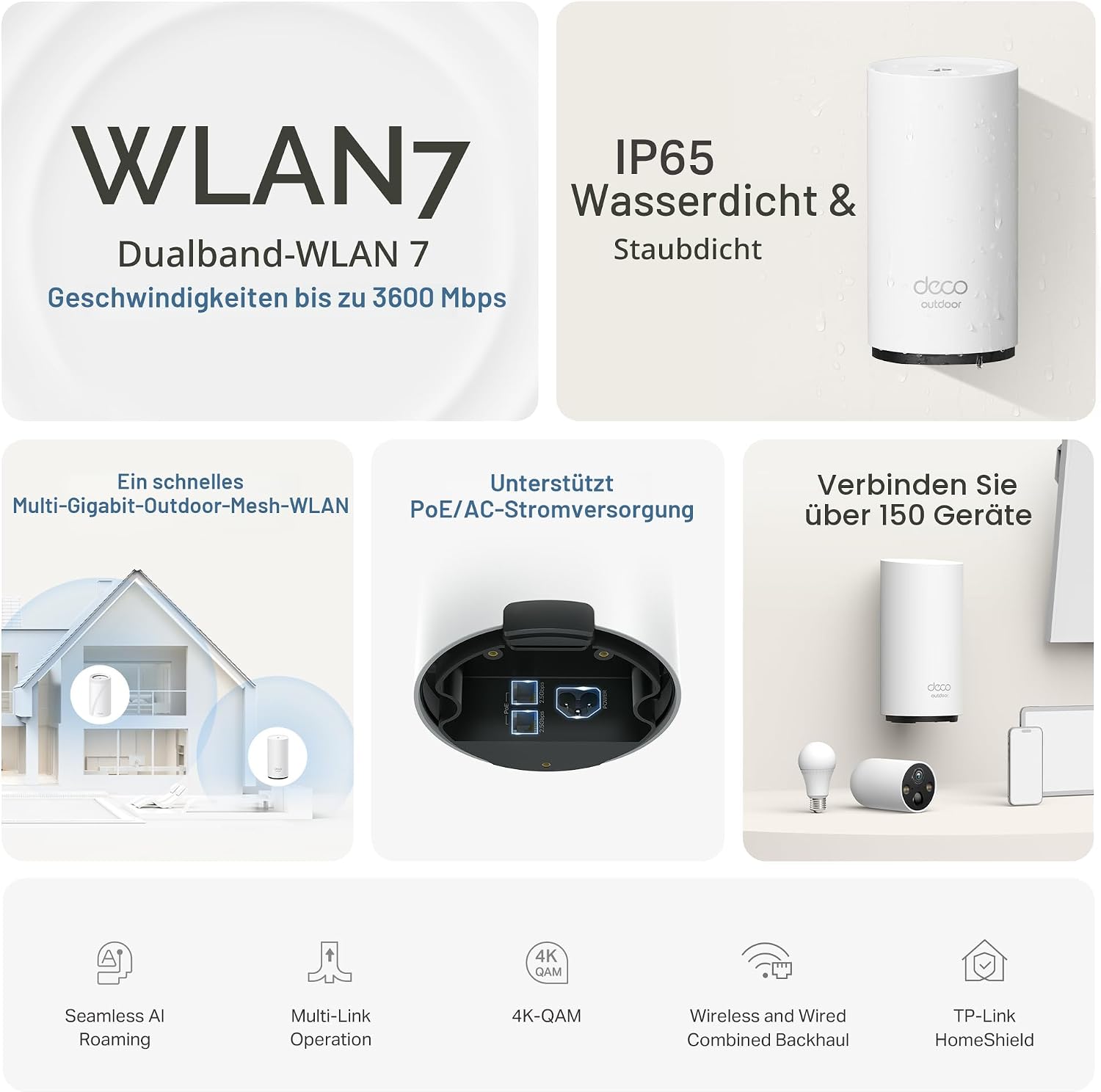 TP-Link Deco BE25-Outdoor Wi-Fi 7 Mesh-Router